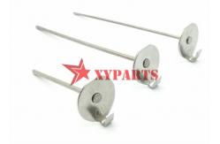 China Metal Jacket Lacing Anchors With Speed Clips For Removable Insulation Blankets supplier