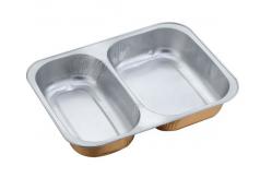 China Pizza Pan ISO9001 Plain 0.01mm Aluminium Food Tray supplier