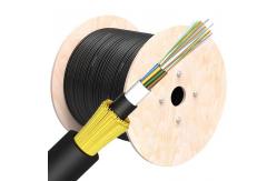 China 12 Cores Single Jacket Span 100 ADSS Fiber Optic Cable supplier