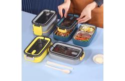China Single Layer Metal Bento Lunch Box Capacity 2L Portable PP Material supplier