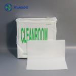 55% Cellulose 45% Polyester Presaturated Cleanroom Wipes 68g Fabric White Polyester Wiper 9x9 for sale