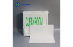 China 55% Cellulose 45% Polyester Presaturated Cleanroom Wipes 68g Fabric White Polyester Wiper 9x9 supplier