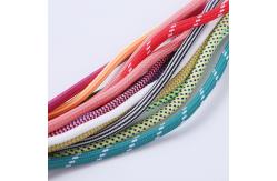 China Pink Blue Plastic Tip Custom Shoelace Custom Printed Shoe Laces supplier