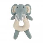 Custom Toddlers Stuffed Elephant Rattle Cotton Soft Plush Toy ODM OEM for sale