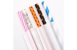 China Compostable Natural Individually Wrapped Paper Straws With Non Toxic Ink supplier