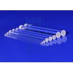 Polishing Quartz Glass Fused Silica Rod Transparent For Fiber Bar for sale