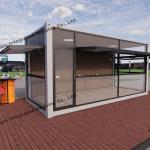 Modern Sustainable Prefabricated Modular House for Outdoor Party Team Building Area for sale