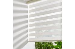 China Rolling Window Shade Fabric Smart Blackout Blinds Day Night Zebra Fabric supplier