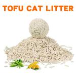 High Absorption Odor Free Cat Litter White Biodegradable Tofu Cat Litter for sale