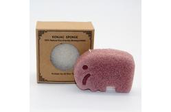 China Biodegradable Red Clay Konjac Sponge Makeup Remover Sponge Reusable supplier