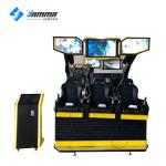 Black And Yellow Colour 3 Seats Virtual Reality Simulator 9D VR Cinema With Deepoon E3 Glasses for sale