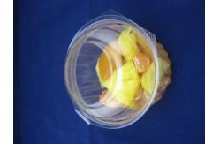 China PET Eco-Friendly Fruits Packing Plastic Box 24oz Salad Bowl With Lid supplier
