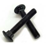 Square Neck Round Head Bolt M3 - M72 With Plain / Black / Zinc Plated Surface for sale
