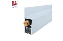 China RAVEN RP38 Automatic Door Bottom Seals H Shaped Clear Anodised Finish supplier