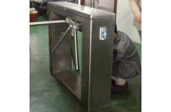China TCP / IP Communication Coin Operated Turnstile Half Height Entry Token Machine Door supplier