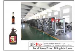China Automatic Linear Piston Filling Machine for Worcester Sauce Food Bottle supplier