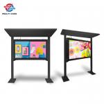 Matt Black Android 2GB RAM Outdoor LCD Digital Signage With Canopy for sale