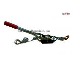 Wavy Rubber Transmission Line Tool Handle Hand Winch Cable Puller 1T Single Gear Double Steel Hooks for sale