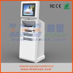 Computer PC Kiosk Stand Check In Ticketing Information Kiosk With A4 printer for sale