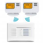 CE Wireless Room Thermostat Weekly Programmable Multi Zone Thermostat Pack for sale
