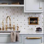Waterjet Flower Mosaic Floor Wall Tile 320x320mm Grade AAA