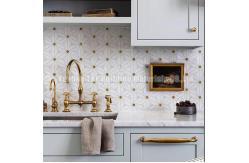 China Waterjet Flower Mosaic Floor Wall Tile 320x320mm Grade AAA supplier
