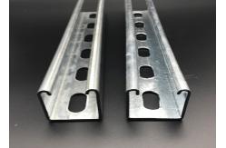 China C Profile Electrical Galvanized 1 58 Slotted Solid Unistrut Strut Channel supplier