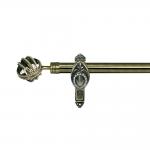 25MM Diameter Iron Curtain Rod And Accessories With Diamond For Hotel And Home Decor for sale