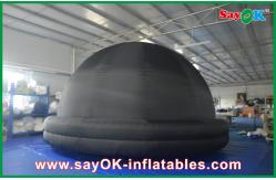 China 5m DIA Black Inflatable planetarium Dome Projection Tent For School Teaching supplier