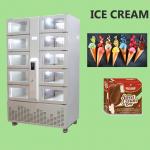 Smart Card Cash Pay Frozen Ice Cream Gelato Vending Locker With Customized Doors for sale
