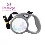 Chrome Plated 237g 3m Retractable Cord Dog Leash for sale