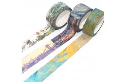 China Custom Bullet Journals Decoration Washi Tape Printed Masking Washi Tape supplier