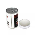 Airtight Gunmetal Tinplate Coffee Tea Cans Christmas Holiday Gift Empty Round Rose Gold for sale