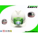 13000 Lux Cordless Led Cap Lamp , GLC-6 Hard Hat Lights 0.7W With OLED Screen for sale