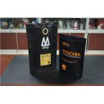 Custom Printed Stand Up Coffee Bag With Degassing Valve / Coffee Bean Packaging Bag for sale