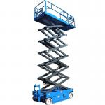 Mini Mobile Scissor Lift 14m Self Propelled Elevating Work Platforms 230KG for sale