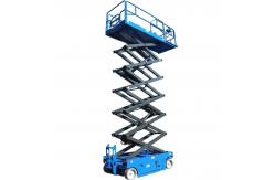 China 450kgs Scissor Lift Self Propelled 6m Mobile Hydraulic Lift Green supplier