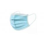 Elastic Earloops 3 Ply White Disposable Protective Mask for sale