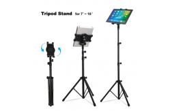 China Ipad / Tablet Adjustable Stand Holder Black Adjustable Height Tallest 146CM supplier