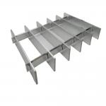 Metal Material Anodization Swage 6063 T6 Aluminum Bar Grating for sale