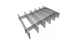 China Building Material Silver Swage Plain Industrial 6063 Aluminum Floor Grating supplier