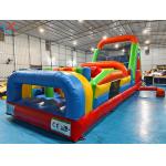 Customized Long Size Inflatable Obstacle Course Inflatable Interactive Funny Game