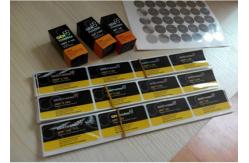 China Custom Glass Vial Labels , Private Essential Oil Bottle Labels Glossy Finish supplier