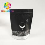 Digital Printing Plastic Pouches Packaging Matte Finished Stand Up Zip Lock With Valve for sale