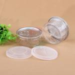 55ml Weed Spice Child Proof Clear Pet Jars With Easy Open Lid for sale