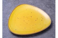 China 10.5 Inch High Temperature Resistance Triangle Ceramic Dinner Plate supplier
