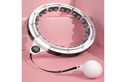 China 24 Section Weighted Smart Hula Hoop LED , Weighted Gym Hula Hoop Digital supplier