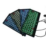 IP68 Fully Sealed Silicone Keyboard Mini Size USB Interface With Illuminated Backlit for sale
