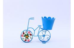 China Customized Metal Bicycle Shape Garden Pot Home Decoration Multiple supplier