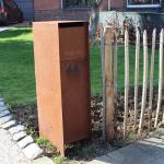Customizable Modern Corten Sculpture Antique Mailbox Welding Process OEM / ODM
